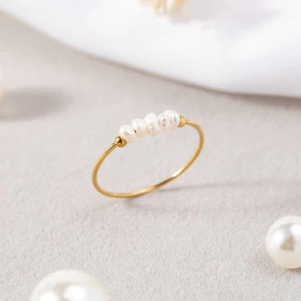 Elegant Classic Pearl Ring for Women