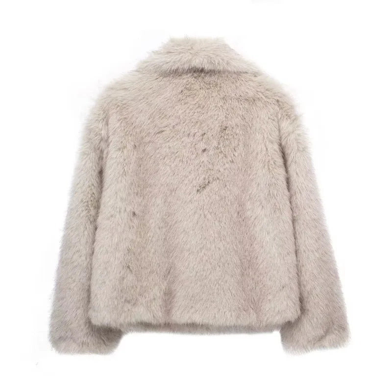 Fur Jacket with Soft Texture for Women