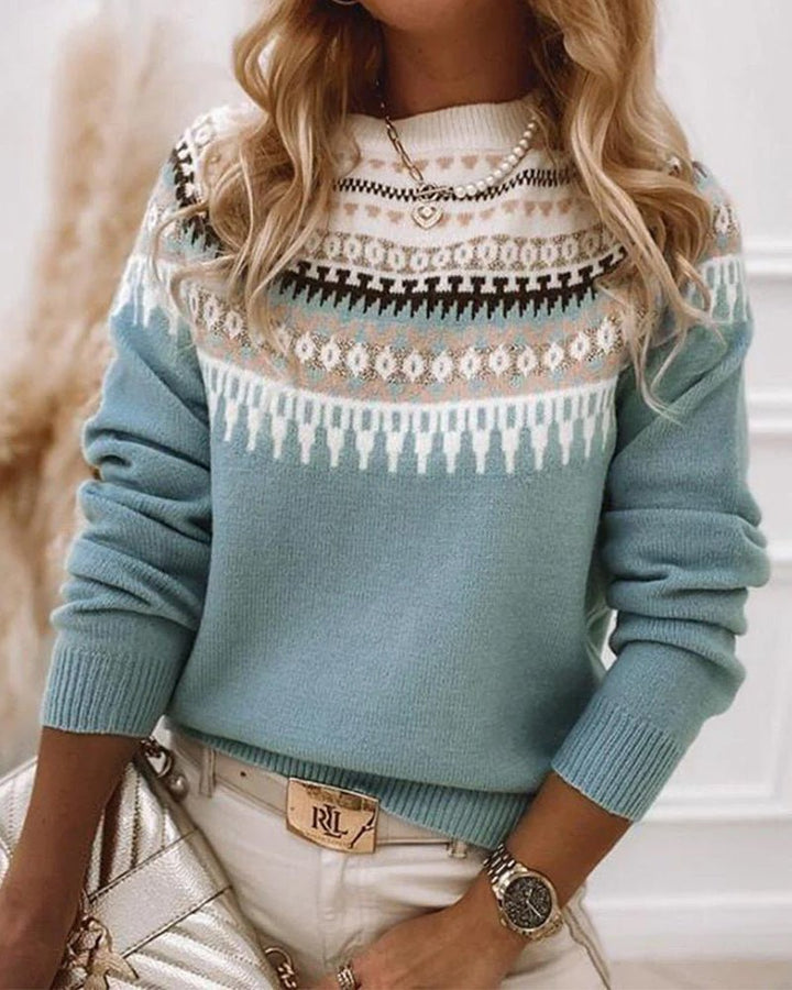 Ethnic Boho Knit Sweater for Women